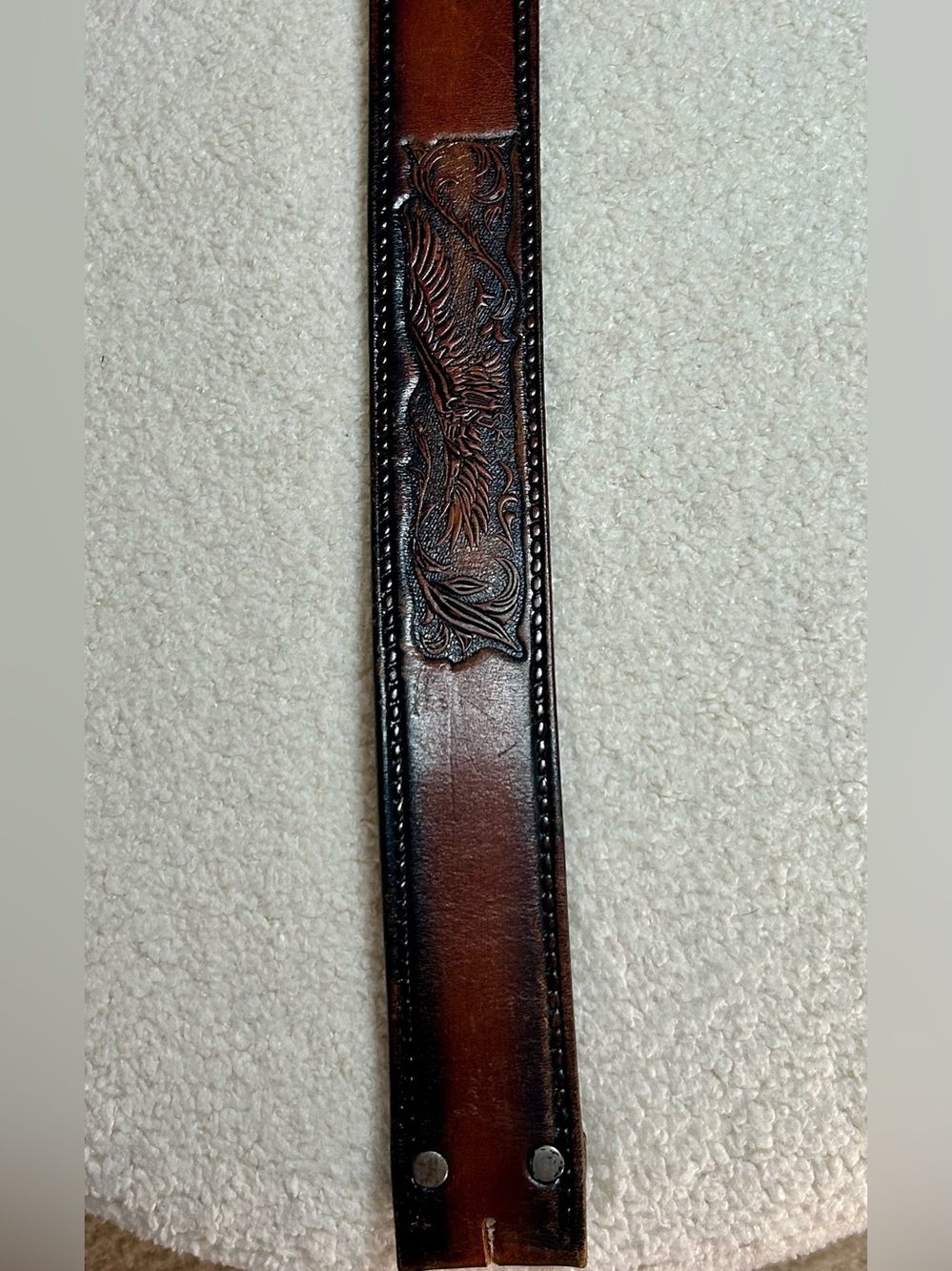 Genuine Latigo Brown Leather Belt Size 36